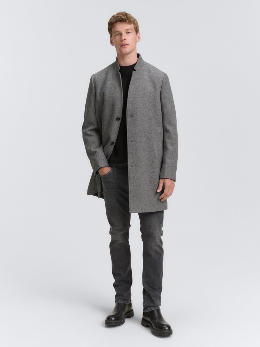 Volnen plašč - Siva_5528662