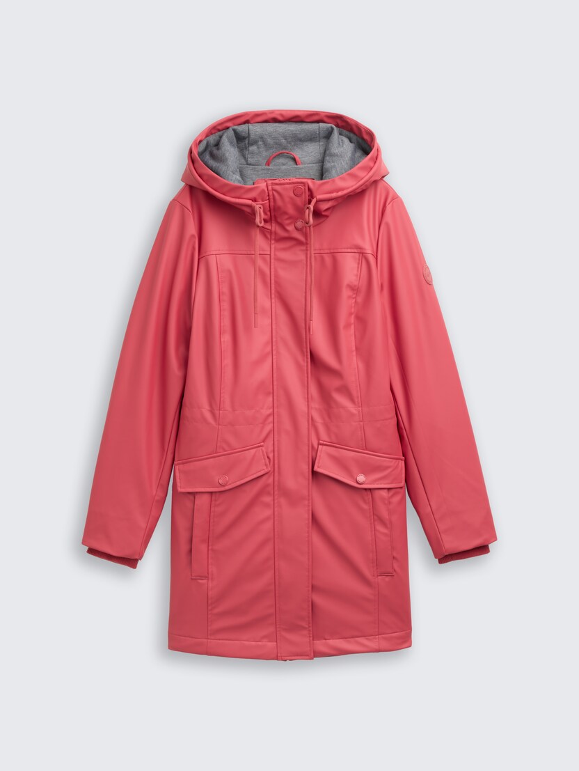 Zimski dežni plašč - Rdeča-1048251-11016