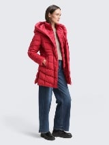 Palton matlasat de iarnă - Roşu_9666535