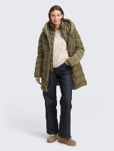 Palton matlasat de iarnă - Verde_3643827