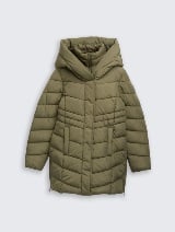 Palton matlasat de iarnă - Verde_3643827
